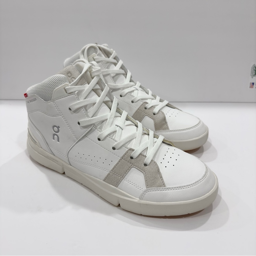 On Running White and Cream Men's Shoes